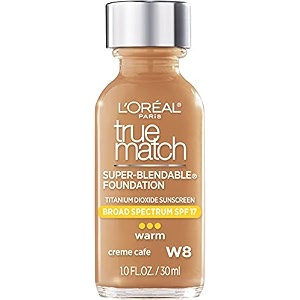 l39oreal paris makeup true match super-blendable all skin full coverage matte liquid foundation crme caf w8 1 fl oz1 count