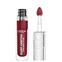 L'Oreal Paris Plump Ambition Hyaluron Lip Oil, 24 HR Lip Gloss with Hyaluronic Acid, Volumizing Formula with Glass-Like Shine, Berry Jolie 490, 0.16 Fl Oz
