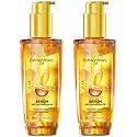 L'Oreal Paris Serum, Protection And Shine, For Dry, Flyaway &amp; Frizzy Hair, With 6 Rare Flower Oils, Extraordinary Oil, 100Ml (Pack Of 2)
