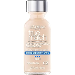 l39oreal paris true match super-blendable makeup oil foundation natural ivory 1 fl oz natural finish