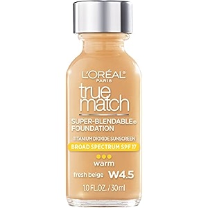 l39oreal paris true match super blendable radiant all skin full coverage powder concealer - fresh beige w45 10 ounces radiant finish