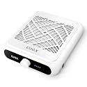 L'UGX Rechargeable Nail Dust Collector with 2 Reusable Filter, Professional Nail Vacuum Dust Collector Nail Tech Fan Extractor Powerful Suction Machine, Perfect for Home Salon Use
