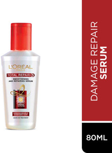 loral paris total repair 5 hair serum pro-keratin  ceramide for damaged and weak hair 80 ml