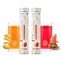 L-Glutathione 550mg - 40 Glutathione Effervescent Tablets for Glowing Skin with Hyaluronic Acid Vitamin C &amp; Vitamin E | Skin Glow Supplement For Clear Skin | Orange &amp; Watermelon