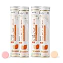 L-Glutathione 550mg - 80 Glutathione Effervescent Tablets for Glowing Skin with Hyaluronic Acid Vitamin C &amp; Vitamin E | Skin Glow Supplement For Clear Skin | Orange &amp; Watermelon