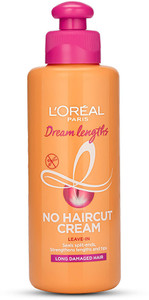 loral paris dream lengths no haircut cream for long and lifeless hair leave-in conditioner 200 ml