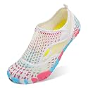 L-RUN Barefoot Water Shoes Women Mens Aqua Sock Athletic Hiking Water Sports Shoes for Swim Beach Pool Sand Diving Walking