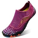 L-RUN Barefoot Water Shoes Women Mens Aqua Sock Athletic Hiking Water Sports Shoes for Swim Beach Pool Sand Diving Walking