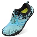 L-RUN Barefoot Water Shoes Women Mens Aqua Sock Athletic Hiking Water Sports Shoes for Swim Beach Pool Sand Diving Walking