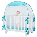 L RUNNZER Pop Up Tent, Toddler Safety Net to Keep Baby from Climbing Out, See-Through &amp; Breathable Crib Canopy Against Falls &amp; Bites(55.2" L x 27.6" W x 51.6" H)