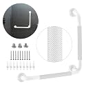 L-Shaped Grab Bars for Shower, Angled Grab Bar 16x16 Inch
