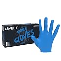 L3 Level 3 Nitrile Gloves - Professional Heavy Duty Disposable Gloves - Latex Free - Fits Snug - Box of 100