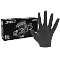 L3 Level 3 Nitrile Gloves - Professional Heavy Duty Disposable Gloves - Latex Free - Fits Snug - Box of 100