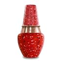 LA' Vite Pure Copper Coated Hammered Design Pitcher and Bedside Carafe, Lid can be Used as Glass for Drinking (1.4 LTR) Venus Jar Red…