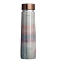 LA' VITE Coated Pure Copper Water Bottle with Leak Proof Lid, Tower (1000 Ml) (Jupiter Pink)
