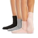 LA ACTIVE Non Slip Yoga Grip Socks - Barre Ballet Pilates Athletic Socks for Men and Women