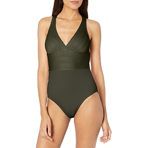 la blanca women39s island goddess deep-v strappy back mio one piece swimsuit with tummy toner