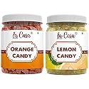 La Casa Orange and Lemon Candy | Combo Pack of 2 | Premium Khatti Mithi Toffee | 2 x 200g |