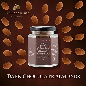 la chocoallure dark chocolate almonds with nuts amp fruits chocolate dragees plain dark confectionery treat premium gourmet gift 100g
