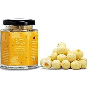 la chocoallure dragees chocolate coated flavour_chocolate mango 100 g
