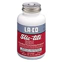 LA-CO 41219 Slic-Tite Premium Thread Sealant Paste with PTFE, -50 to 500 Degree F Temperature, 1/2 pt Jar with Brush in Cap