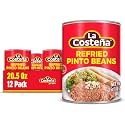 La Costeña Refried Pinto Beans with Chipotle - 20.5oz, 12 Pack