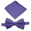 PURPLE MEN BOW & POCKET SQUARE GIFT SET