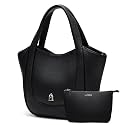 LA FESTIN Genuine Leather Bucket Purses for Women Trendy Shoulder Handbag