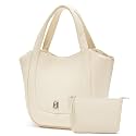LA FESTIN Genuine Leather Bucket Purses for Women Trendy Shoulder Handbag