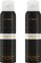 La French Party Girl long lasting body spray deodorant Body Spray - For Women (300 ml, Pack of 2)