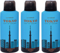 La French Tokyo City of Dream long lasting body spray Deodorant Pack 3 Body Spray - For Men & Women (450 ml, Pack of 3)