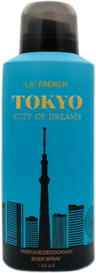 la french tokyo city of dreams deodorant body spray - for men  women 150 ml