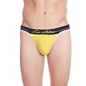 La Intimo Cotton Modal Spandex Men Thongs Underwear (Yellow)
