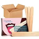 5000P 6" Wood Tongue Depressors Non-Sterile Large Applicator Sticks
