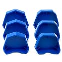 LA MIERE 6 Pcs Dental Model Base Forming Kit, Dental Model Base Former, Dental Casting Trimming Impression Tray Small+ Medium+ Large Set