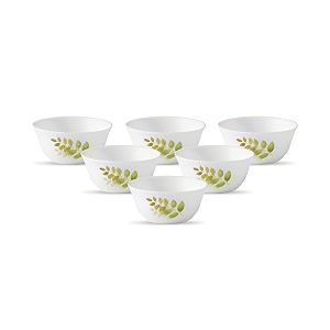 la opala diva ivory collection opal glass vegetable bowl set 6 pcs autumn shadow white