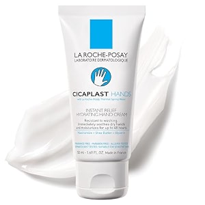 la roche-posay cicaplast hand cream instant relief moisturizing hand lotion for dry hands fragrance free 169 fl oz