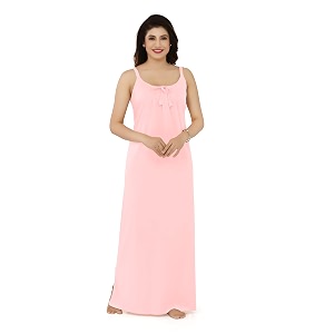 AZO-Free Cotton Hosiery Camisole Nighty - Free