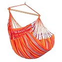 LA SIESTA® - Medium Basic Domingo Hammock Swing Chair - Weather &amp; Tear Resistant Hanging Hammock Chair - Indoor Outdoor Hammock Chair Swing - Patio Porch Bedroom Hanging Chair - Max 250 Lbs, Toucan