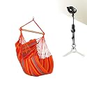 LA SIESTA® - Medium Basic Domingo Hammock Swing Chair &amp; CasaMount - Weather &amp; Tear Resistant Hanging Chair - Outdoor Indoor Hammock Chair w/Suspension Kit for Walls Ceilings Square Beams - Toucan