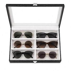 La Trove 6 Slot Sunglasses Organizer Box