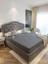 LA VERNE King Size Fitted Terry Cotton Breathable, Stretchable, Waterproof Mattress Cover