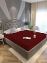 LA VERNE Queen Size Fitted Terry Cotton Breathable, Stretchable, Waterproof Mattress Cover