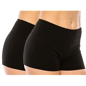 LA12ST Womens Side Stripe Dolphin Short Pleated