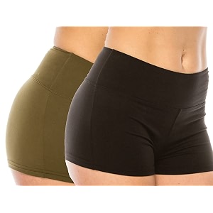 LA12ST Womens Side Stripe Dolphin Short Pleated