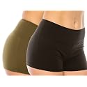 LA12ST Women39s Side Stripe Dolphin Short Pleated