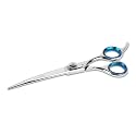 Laazar Pro Pet Grooming Scissors, Premium Steel Dog Grooming Shears with Blue Handles, Long-Lasting Sharp Blades (Curved, 7 Inches)