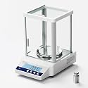 Lab Scale 0.001g Accuracy 500g Digital Milligram Scale Analytical Balance Scale with Windshield LCD Display 7 Units 200g Calibration Weight, Precision Scale for Jewelry Gold Powder Chemistry