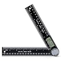 LABART Digital Angle Protractor Ruler, 200mm Stainless Steel Electronic Angle Finder with 360° Measurement, Zeroing & Locking Function