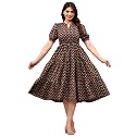 LABEL ADRIJA Pure Cotton Calf Length Midi
